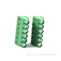 bloque de terminales de tornillo verde